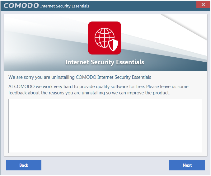 uninstalling comodo internet security